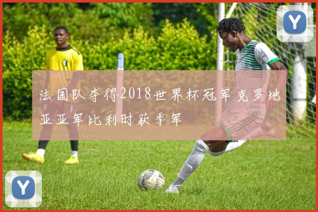 法国队夺得2018世界杯冠军克罗地亚亚军比利时获季军